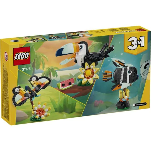 LEGO Creator 31173 – zadna strana na kutijata so tri modeli
