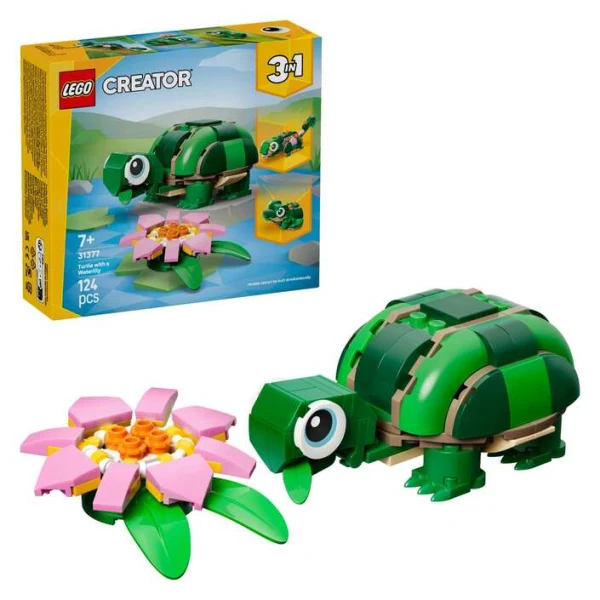 LEGO Creator 31377 zhelka so cvet od vodna lilja