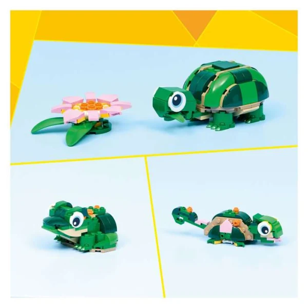 LEGO Creator 31377 – tri modeli: zhelka, kameleon i zhaba