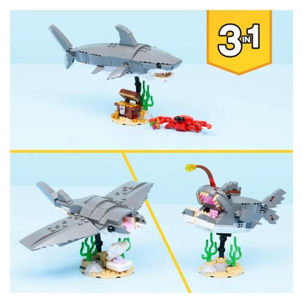 LEGO Creator 31381 – trite modeli: ajkula, morska djavolica i manta