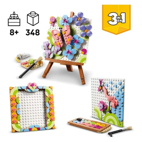 LEGO Creator 31390 – slika na shtafelaj, ramka i flamingo