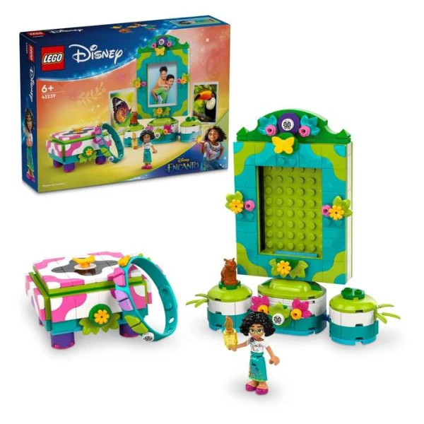 LEGO Disney 43239 – kutija i sostaveni delovi so Mirabel