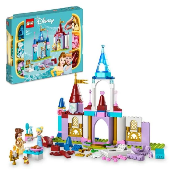 LEGO Disney Princess 43219 – kutija so dva sostaveni zamoka