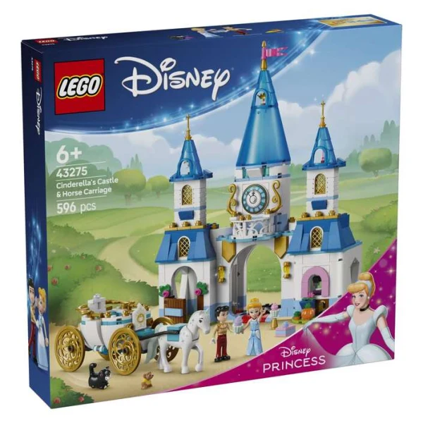 LEGO Disney Princess 43275 zamokot na Pepelashka i kochija so konji
