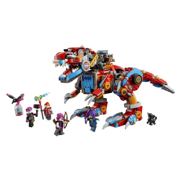 LEGO DREAMZzz 71484 – sostaven robotski T. rex so minifigurite