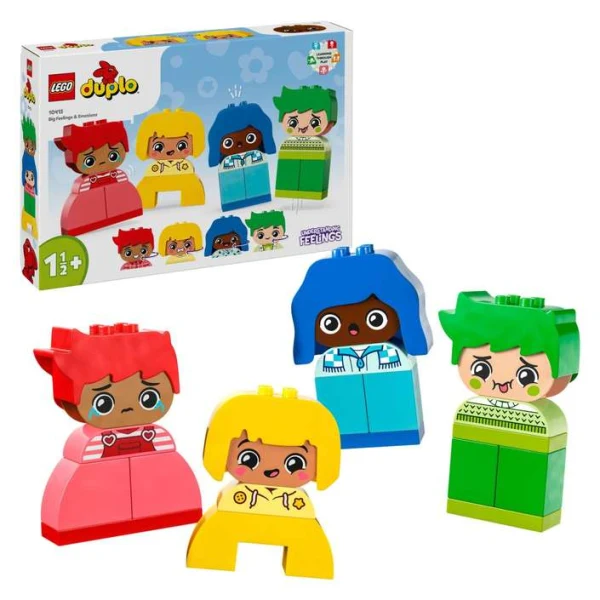 LEGO DUPLO 10415 – kutija i figurite so razlichni izrazi