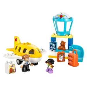 LEGO DUPLO 10443 – sostaven avion so kontrolna kula i figuri