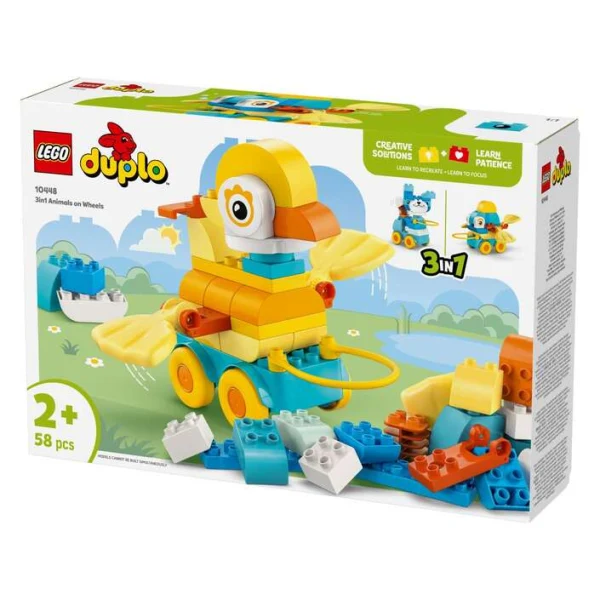 LEGO DUPLO 10448 zhivotni na trkala 3 vo 1