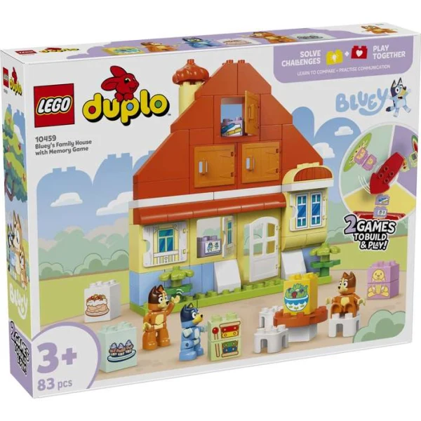 LEGO DUPLO 10459 kukjata na Bluey so igra na memorija