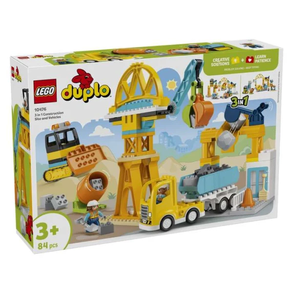 LEGO DUPLO 10476 gradilishte i vozila 3 vo 1