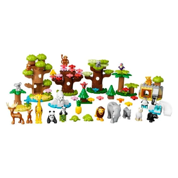 LEGO DUPLO 10975 – sostavena mapa so zhivotni od sedumte kontinenti