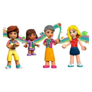 LEGO Friends 41747 – figurite Leo, Alba i drugi zhiteli na gradot