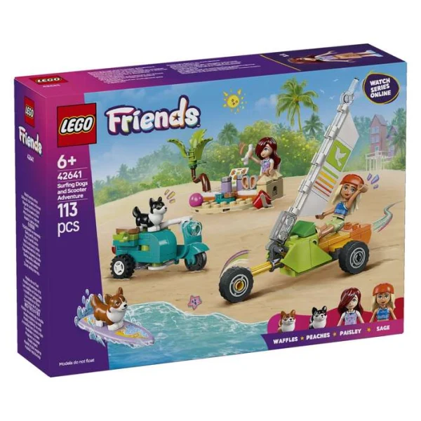 LEGO Friends 42641 avantura so kucenca surferi i skuter