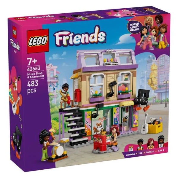 LEGO Friends 42653 muzichka prodavnica i stan