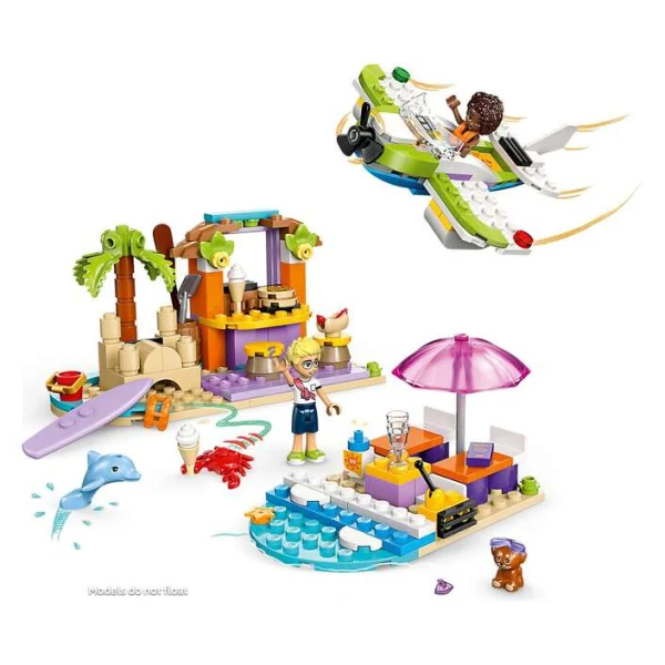 LEGO Friends 42672 – sostavena plazha so hidroplan, palma i delfin