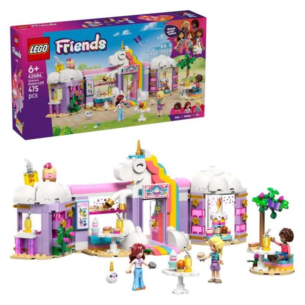 LEGO Friends 42684 – kutija i sostaveno kafe