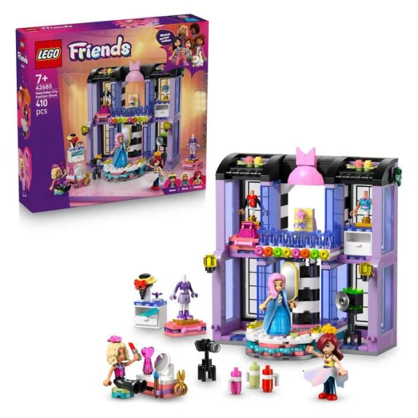 LEGO Friends 42685 – kutija i sostavena modna revija