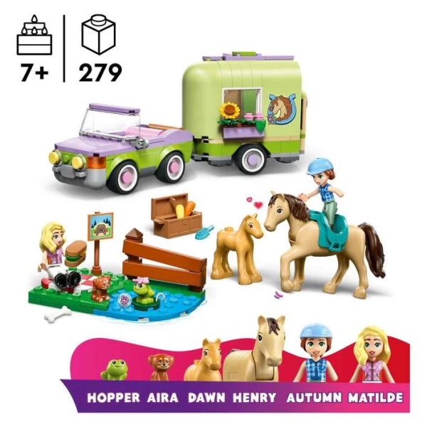 LEGO Friends 42695 – figuri i zhivotni koi se vklucheni vo setot