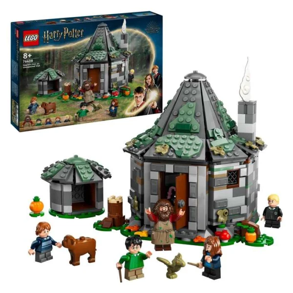 LEGO Harry Potter 76428 – kutija so sostavena koliba