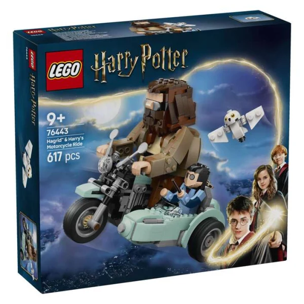 LEGO Harry Potter 76443 vozenje so motocikl na Hagrid i Harry