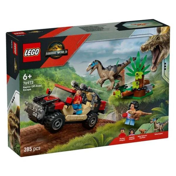 LEGO Jurassic World 76972 begstvo od raptor so terensko vozilo