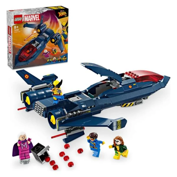 LEGO Marvel 76281 – kutijata i sostavenijot X-Jet