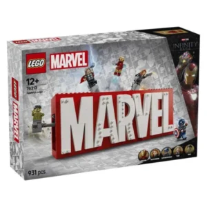 LEGO Marvel 76313 logo MARVEL i minifiguri