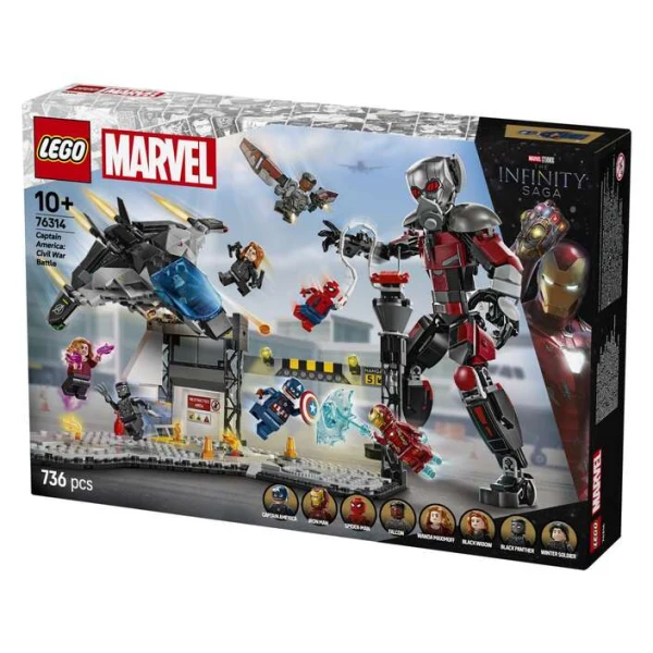 LEGO Marvel 76314 bitkata na aerodromot od Captain America Civil War