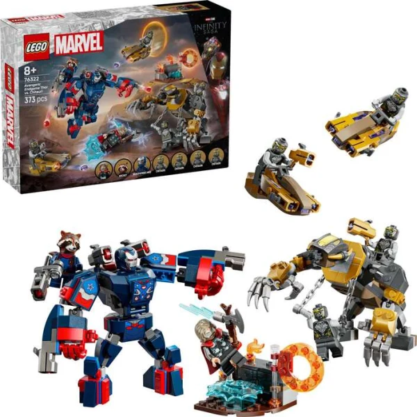 LEGO Marvel 76322 – dva roboti i figuri