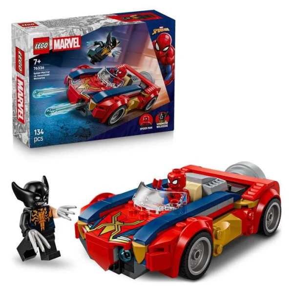 LEGO Marvel 76336 Spider-Man vo avtomobil protiv Venomized Wolverine