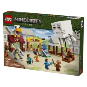 LEGO Minecraft 21273 napad na balonot Ghast vrz seloto