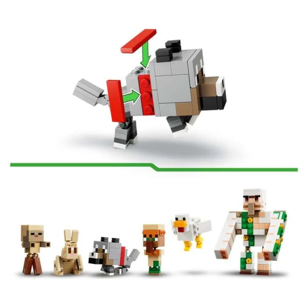 LEGO Minecraft 21592 – figurite na Minecraft redeni vo red