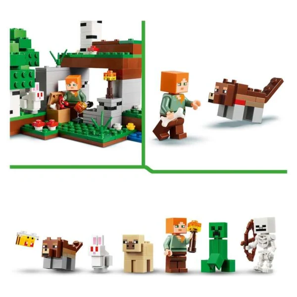 LEGO Minecraft 21593 – Alex i figurite od seta