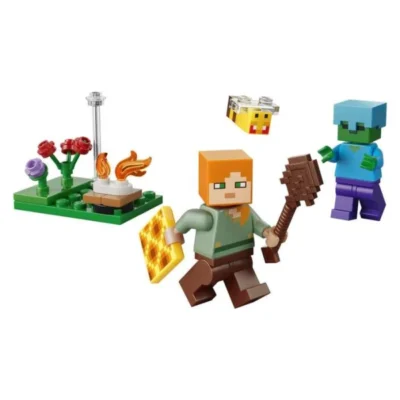 LEGO Minecraft 30732 – Alex, zombi i pchela so cvekje