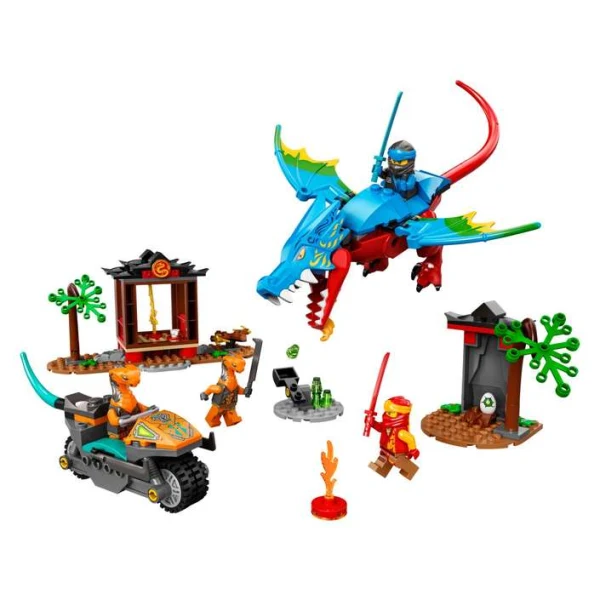 LEGO NINJAGO 71759 – sostaven hram so zmej, motor i minifiguri