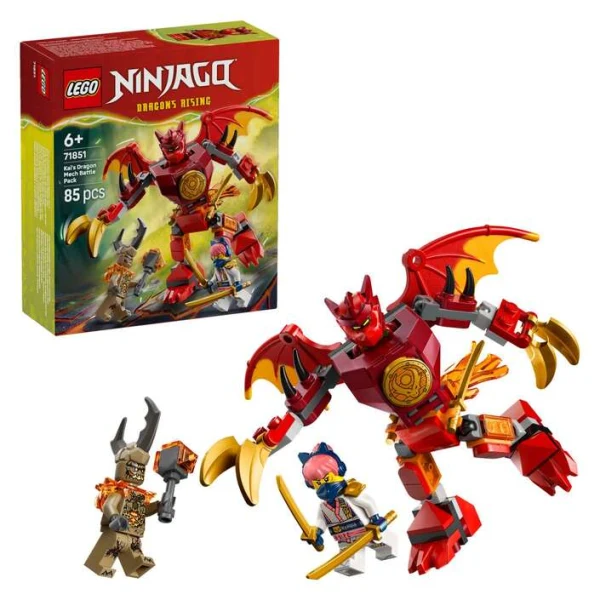 LEGO NINJAGO 71851 – kutija i zmejski mehanichki oklop so figurite