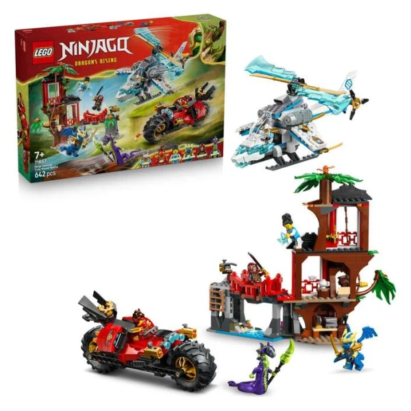 LEGO NINJAGO 71857 – kutija, kukja na drvo, motor i helikopter