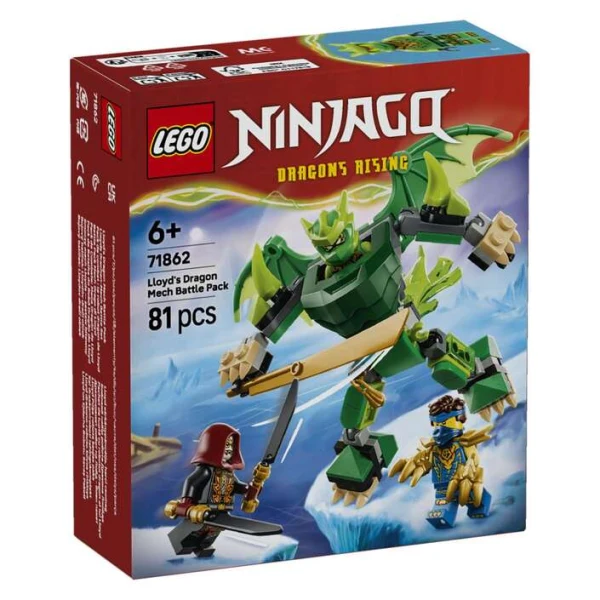 LEGO NINJAGO 71862 borben paket so zmejski mehanichki oklop na Lojd