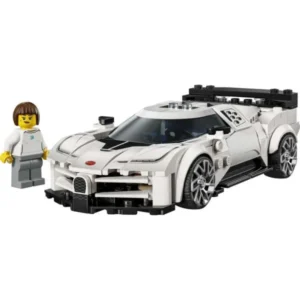 LEGO Speed Champions 77240 – bel Bugatti Centodieci so figura na vozach