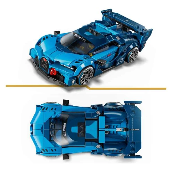 LEGO Speed Champions 77253 – pogled odozgora i spreda