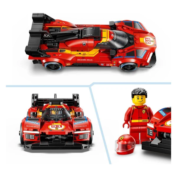 LEGO Speed Champions 77261 – Ferrari 499P od tri strani