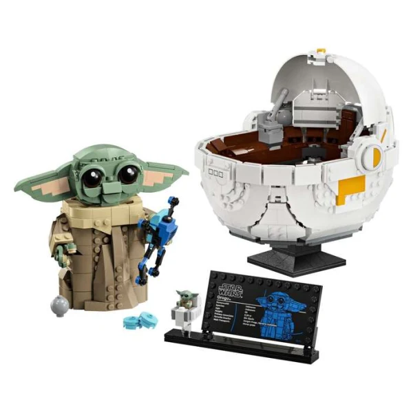 LEGO Star Wars 75403 – Grogu pokraj kolichkata i informativnata plocha