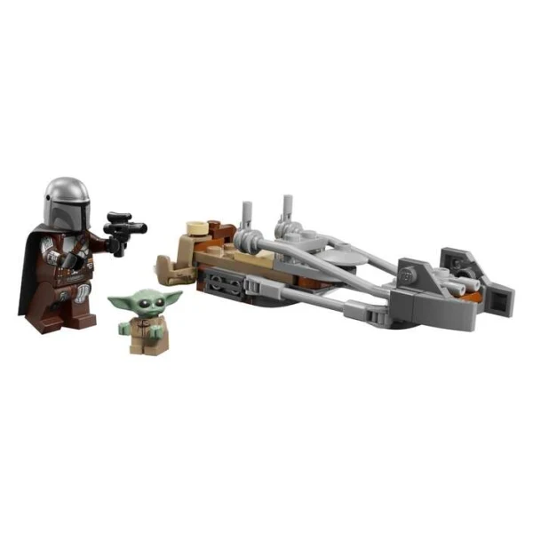 LEGO Star Wars 75436 – sostaven spider bajk so Mandalorijanecot i Grogu