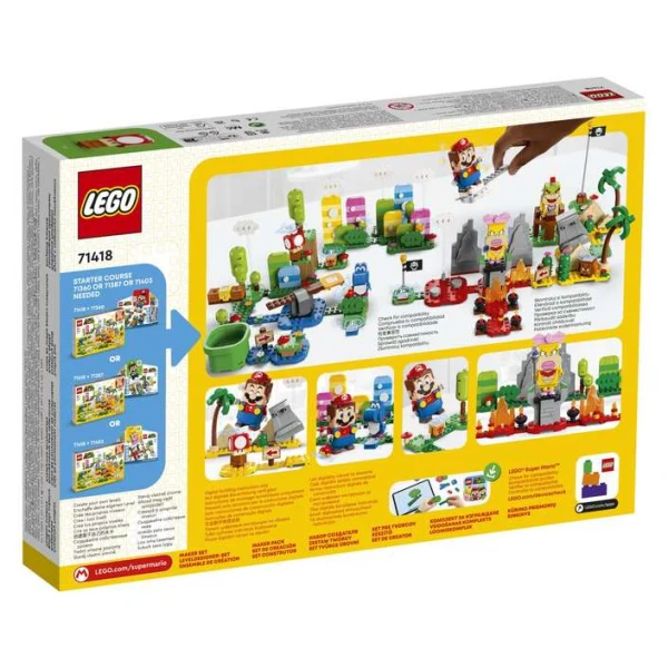 LEGO Super Mario 71418 – zadna strana na kutijata