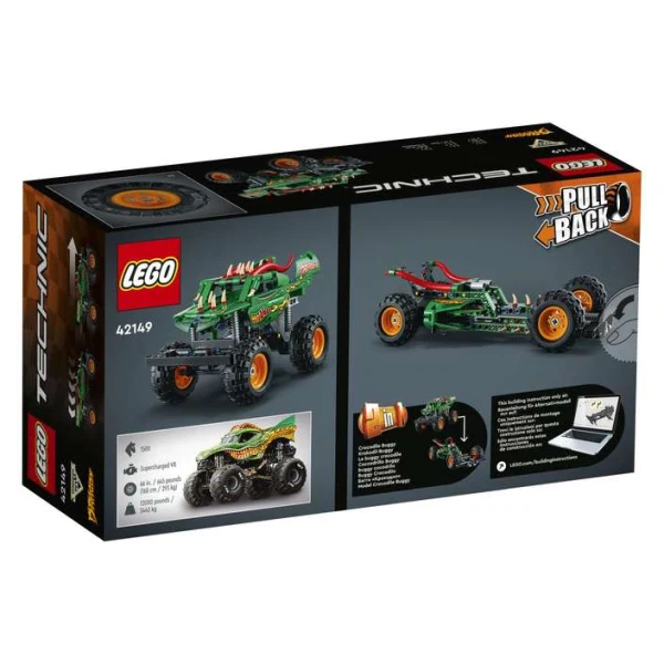 LEGO Technic 42149 – zadna strana na kutijata