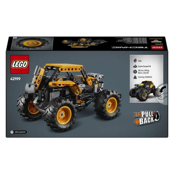 LEGO Technic 42199 – zadna strana na kutijata