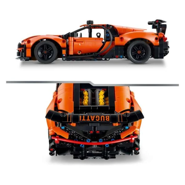 LEGO Technic 42222 – pogled odpred i odzad na hiperavtomobilot