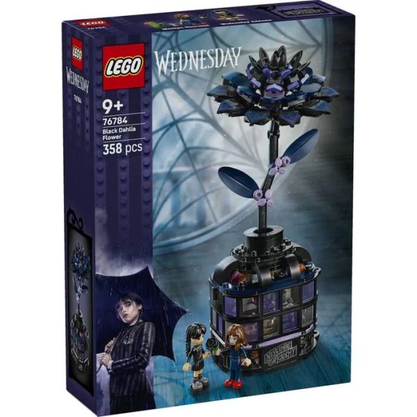 LEGO Wednesday 76784 crna dalija vo gotska vaza
