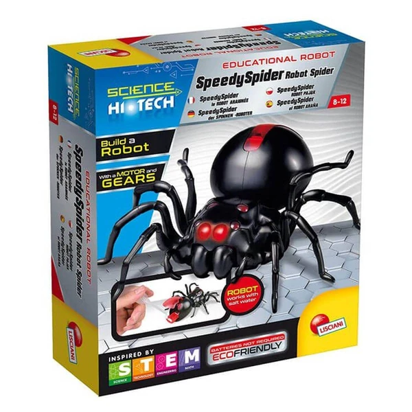 Роботи за составување Lisciani Hi-Tech: Willy, SpeedySpider и Giotto – SpeedySpider