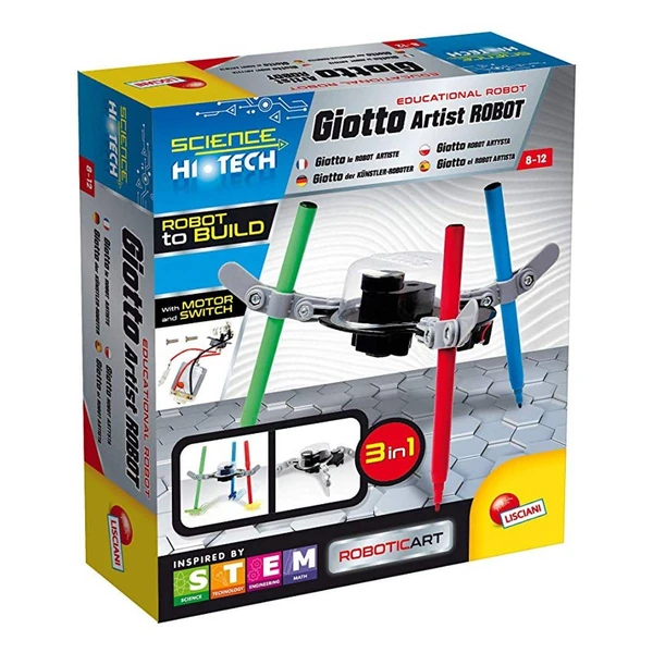 Роботи за составување Lisciani Hi-Tech: Willy, SpeedySpider и Giotto – Giotto